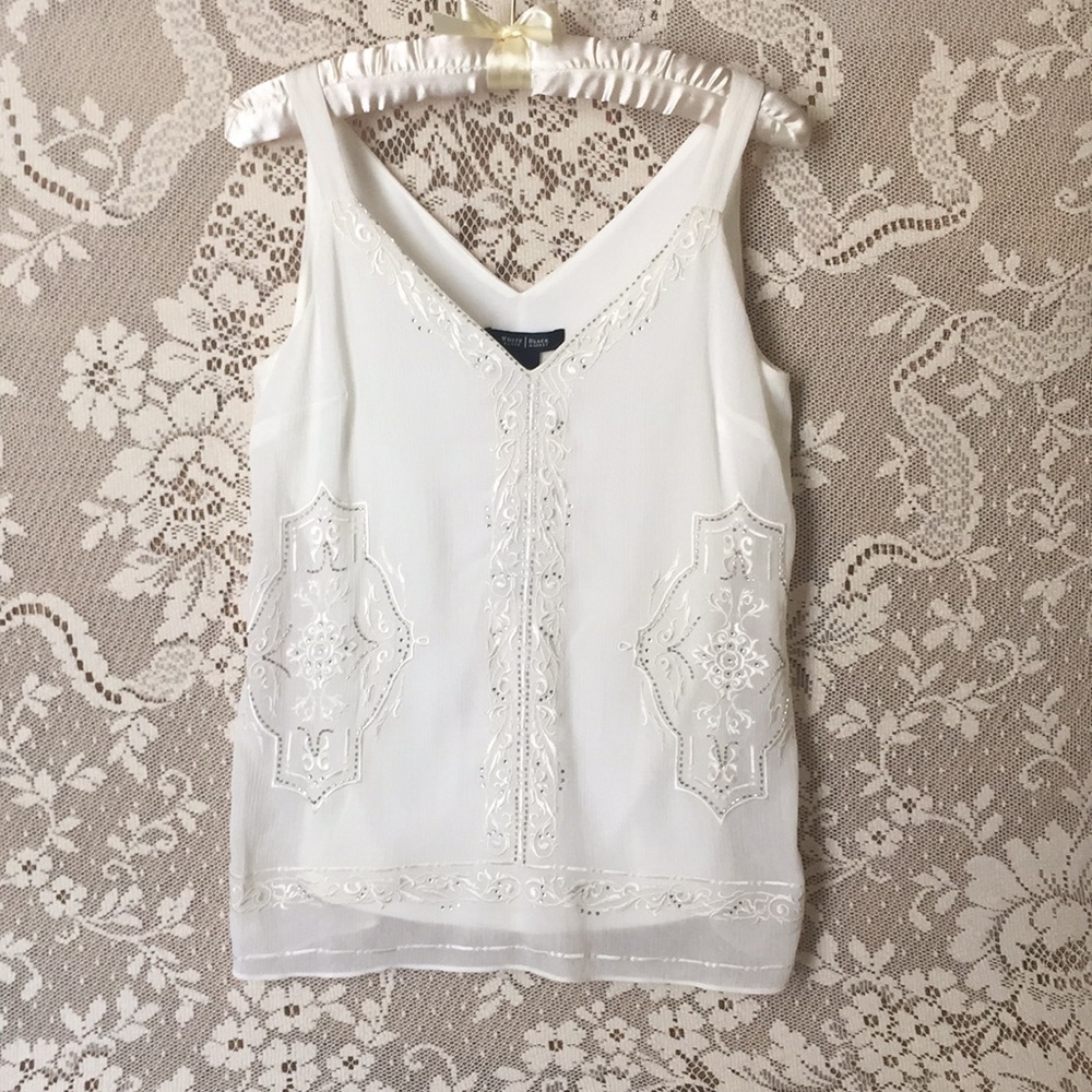 White House Black market sleeveless Blouse NWT